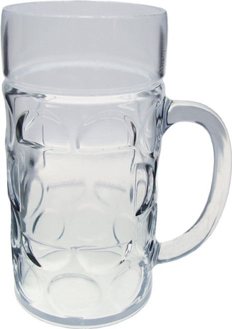 Plastic Beer Mug 24 Pack 1 Liter