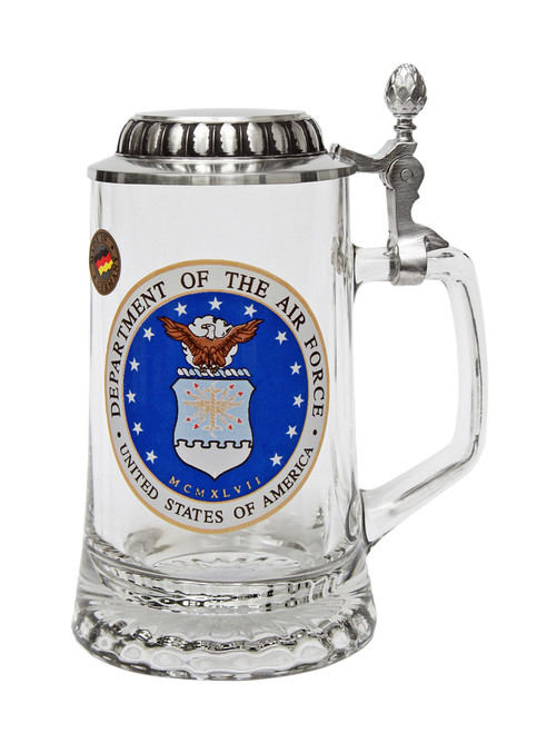 Authentic German Beer Glass with US Air Force Seal