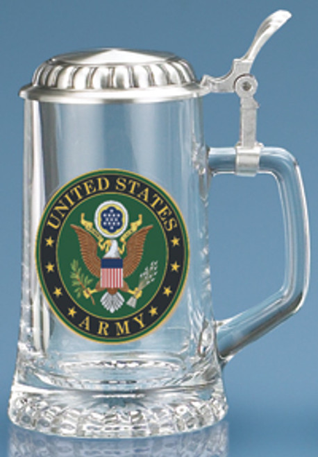 U.S. Army Glass Beer Stein