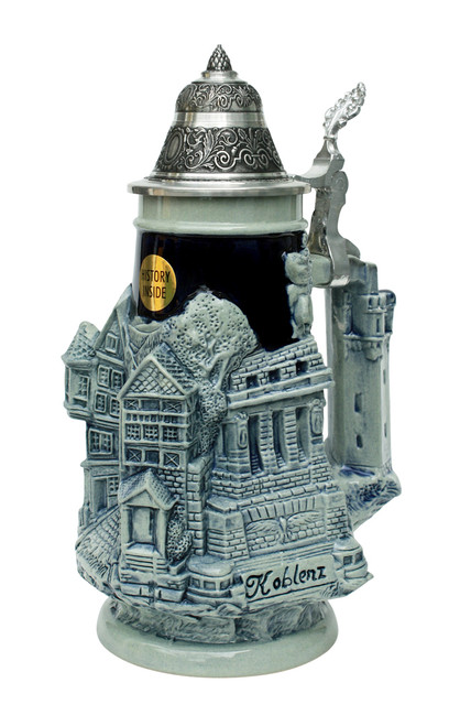 Rhein River Towns Souvenir Beer Stein - GermanSteins.com