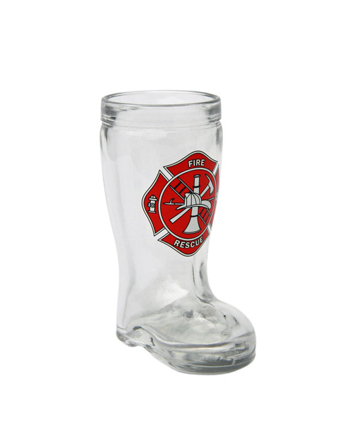 Firefighter Maltese Cross Beer Boot Shot Glass