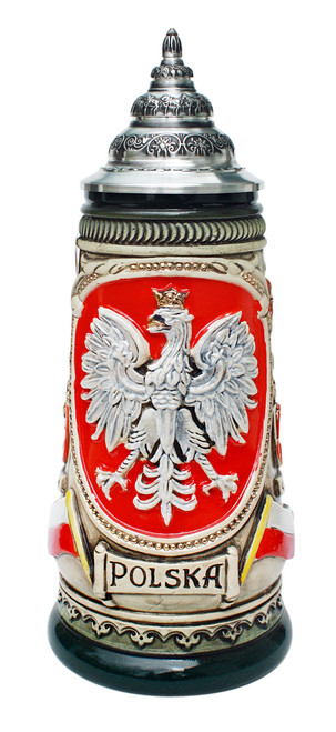 Polska Beer Stein Rustic