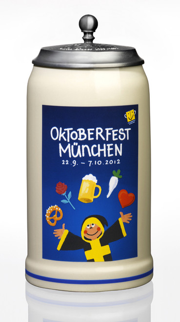Official 2012 Oktoberfest Munich Beer Mug - GermanSteins.com
