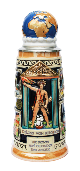Seven Wonders of the Ancient World Beer Stein