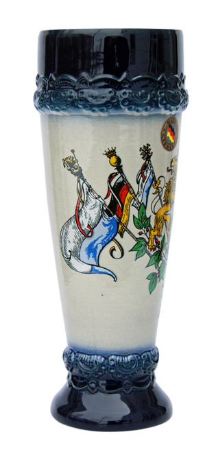 .5 Liter Ceramic Wheat Beer Cup with German Flags