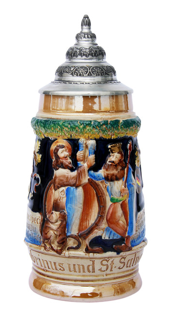 Gambrinus and St Salvator Beer Stein