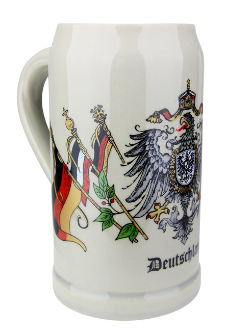 Deutschland Eagle Crest 1 Liter Stoneware Mug Germansteins Com