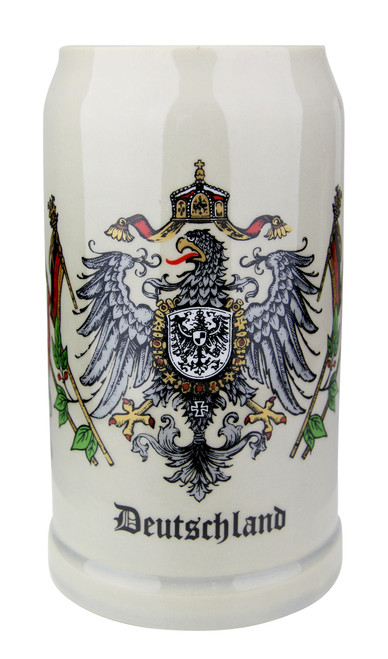 Deutschland Eagle Crest 1 Liter Stoneware Mug