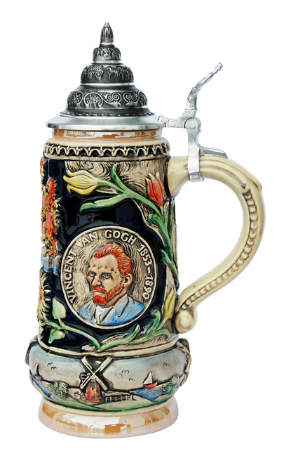 Van Gogh and Rembrandt Artist Beer Stein