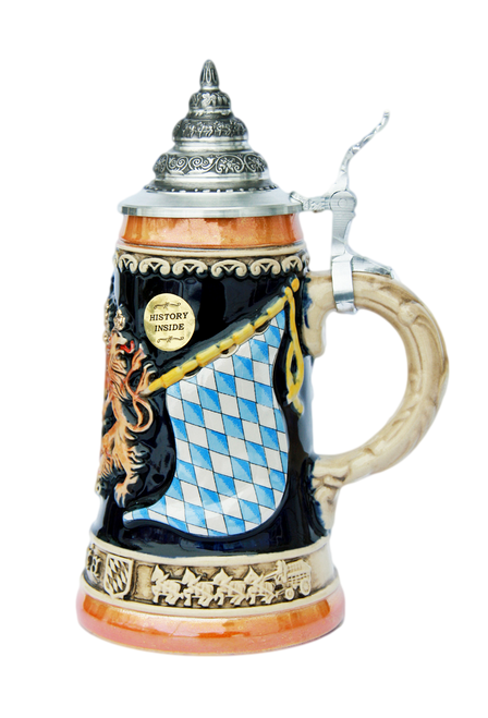 Bavaria Lion Crest Beer Stein - GermanSteins.com