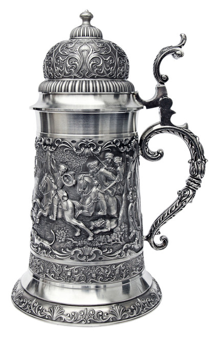 Giant Parforce Hunting Pewter Beer Stein