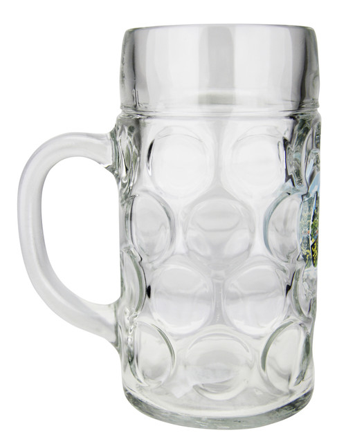 Side View of 1 Liter German Heidelberg German Beer Mug