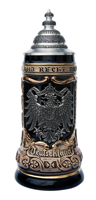 German Eagle Crests Beer Stein