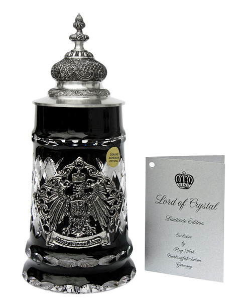 Lord of Crystal Deutschland Beer Stein Black