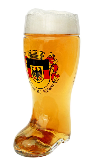 Authentic German Beer Boot Glass 1 Liter