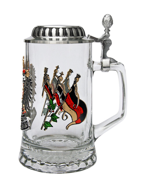 Deutschland Pewter Eagle Stein | Zoller and Born Beer Mug
