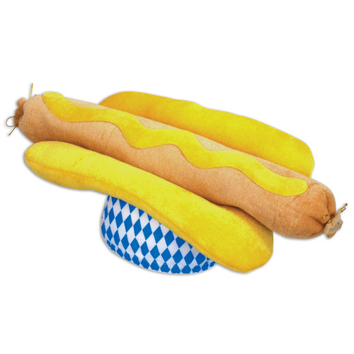 Oktoberfest Bratwurst Plush Party Hat