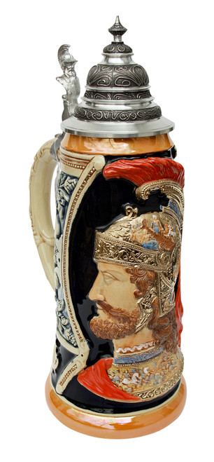 King Limitaet 2003 | Peter Duemler Ares Trojan War Handpainted Beer Stein