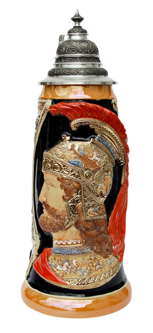 King Limitaet 2003 | Peter Duemler Ares Trojan War Handpainted Beer Stein