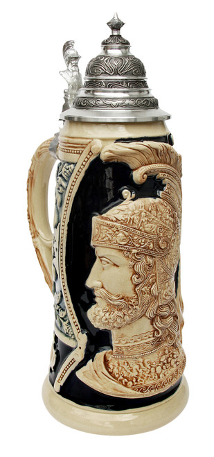 King Limitaet 2003 | Peter Duemler Ares Trojan War Antique Style Beer Stein