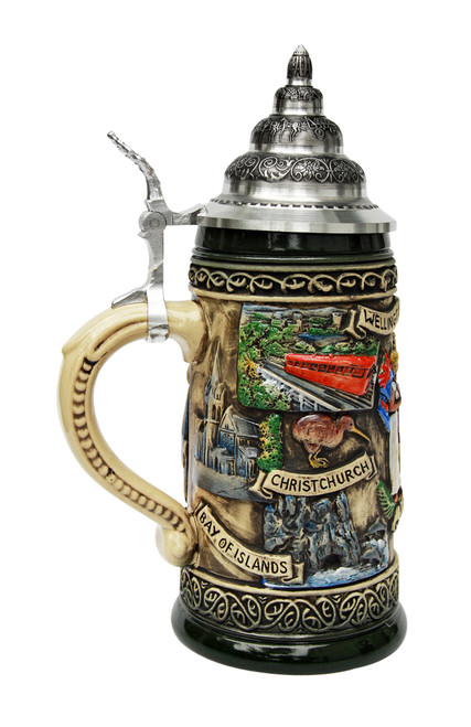 New Zealand Beer Stein Rustic