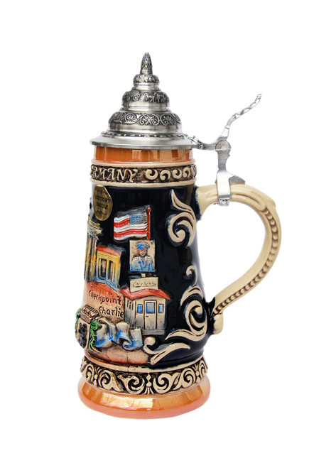 Hand-Painted German Beer Stein of  City of Berlin