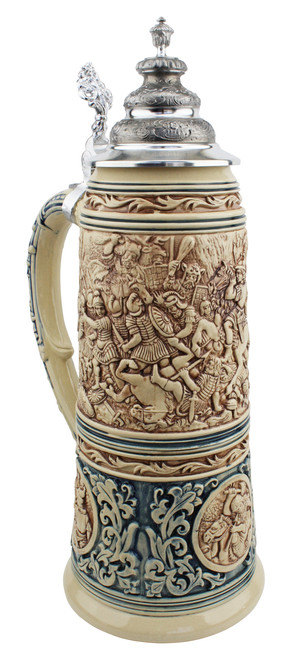 King Limitaet 2016 | Battle of Teutoburg Forest Antique Style Beer Stein Brown