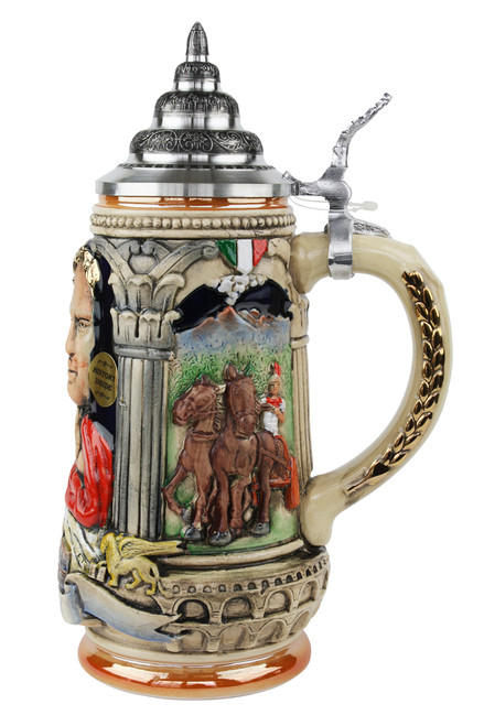 Italian Emperor Imperator Caeser Beer Stein