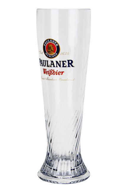 2 Paulaner WEISSBIER 0.5L German Beer Glasses. 