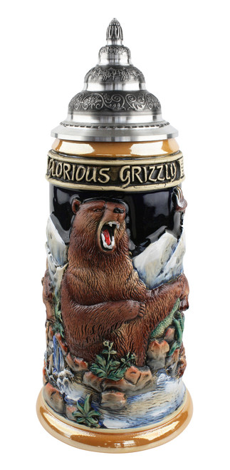 Glorious Grizzly Bear Beer Stein