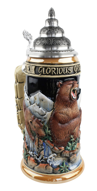 Glorious Grizzly Bear Beer Stein