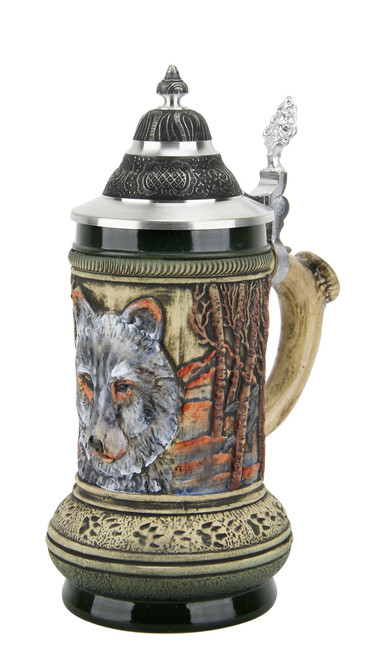 Wolf Beer Stein