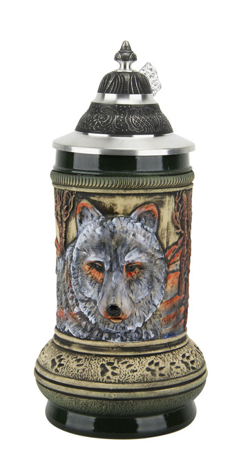 Wolf Beer Stein