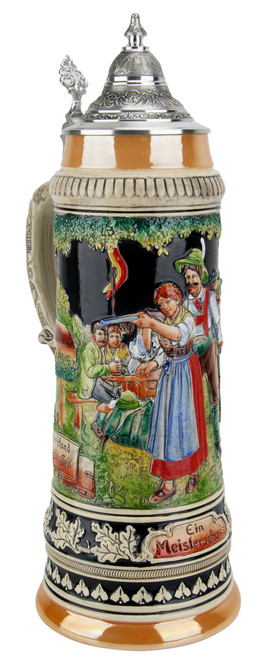 After the Hunt Traditional Style 2 Liter Beer Stein - GermanSteins.com