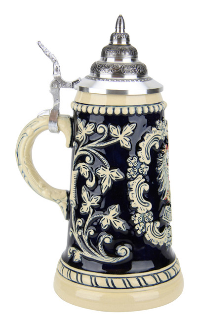 Deutschland Eagle Cobalt Beer Stein