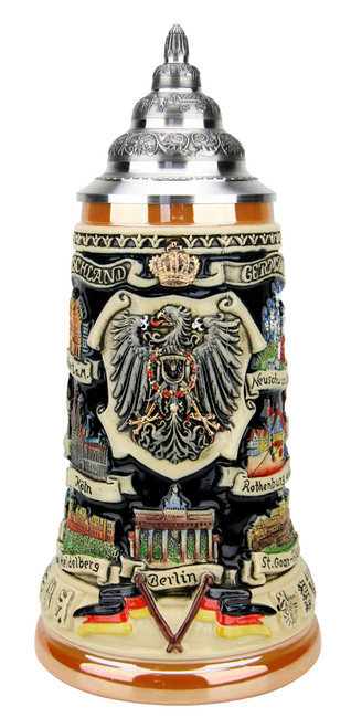 German Traveler Beer Stein