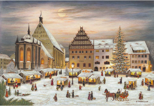 Freiberg Christmas Market Large German Advent Calendar