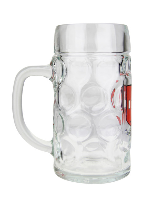 Add Custom Engraving to Swiss Cross Glass Beer Mug