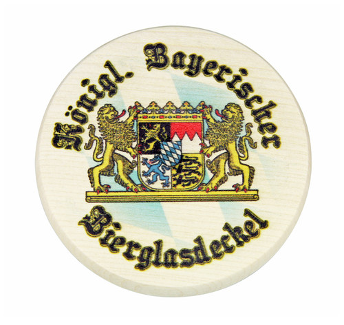 Bavarian Lion Crest Full Color Wooden Cover