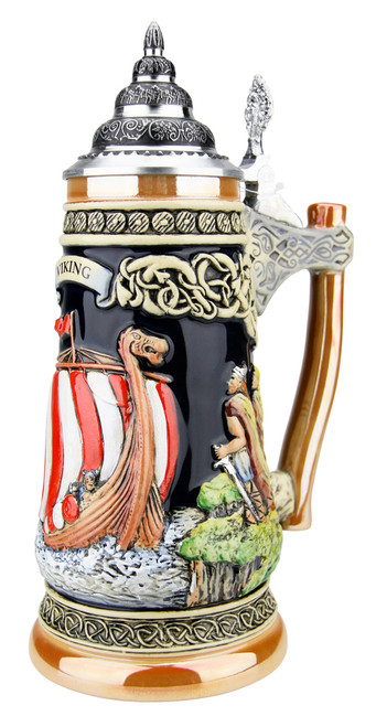 Viking Beer Stein with Axe Handle