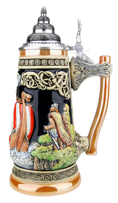Viking Beer Stein with Axe Handle