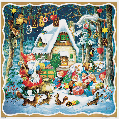 Santas Forest House German Christmas Advent Calendar