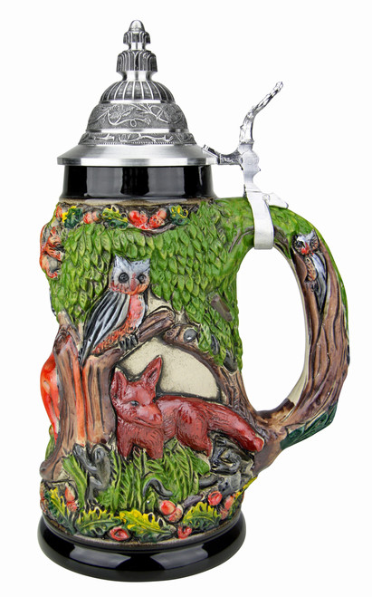 Wildlife Forest German Beer Stein