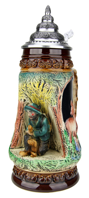 Hunter with Dog Wildlife Grotto Beer Stein