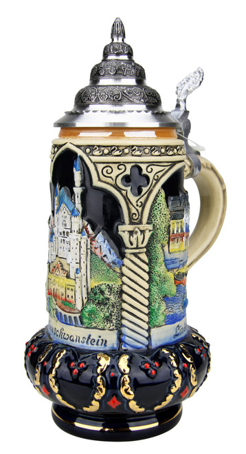 Castles of King Ludwig Crown Beer Stein 