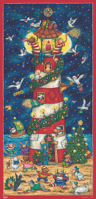 Christmas at the Lighthouse Extra Tall German Advent Calendar