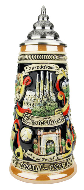 Barcelona Spain Beer Stein