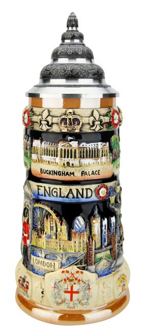 England Panorama Beer Stein