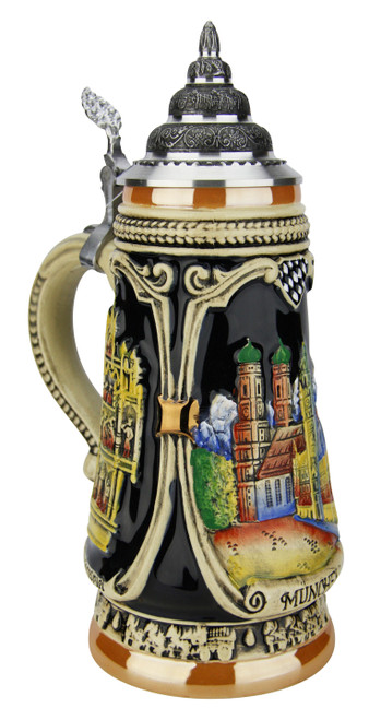 Portraits of Munich Hand Painted Beer Stein 