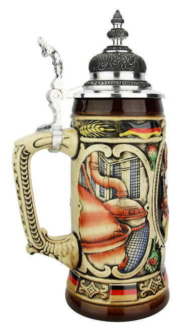 King Gambrinus Brewers Prosit Beer Stein 